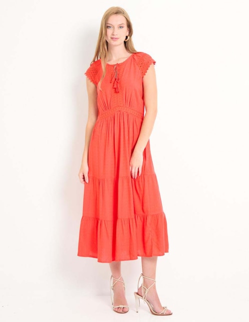 Vestido midi casual para mujer