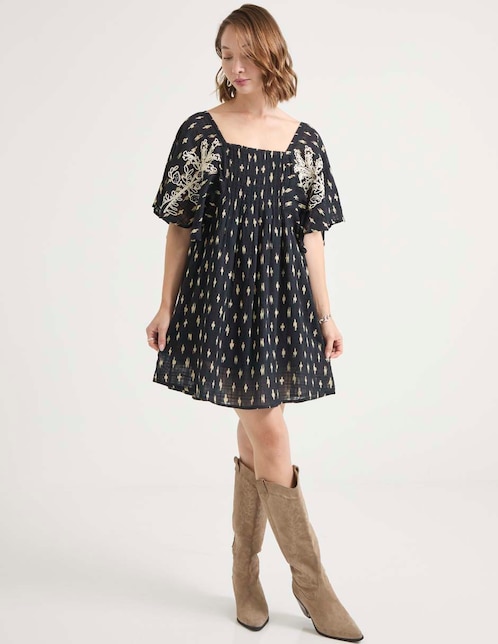 Vestido corto casual para mujer