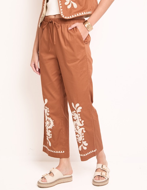 Pantalón capri Week by Weekend straight para mujer