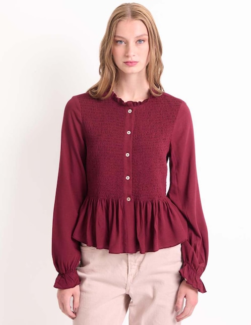 Blusa manga larga para mujer 1