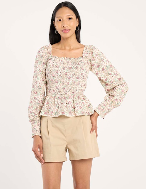 Blusa manga larga para mujer 1