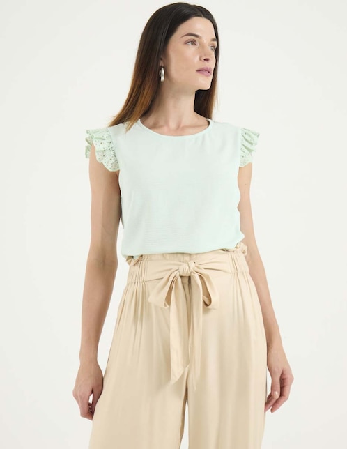 Blusa manga corta para mujer 1