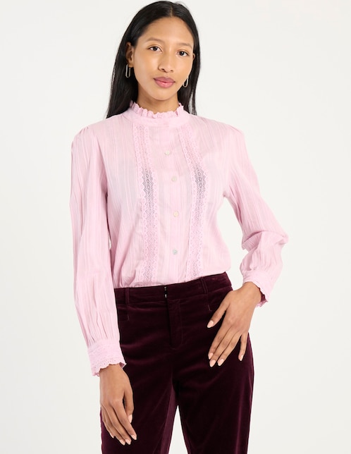 Blusa manga larga para mujer