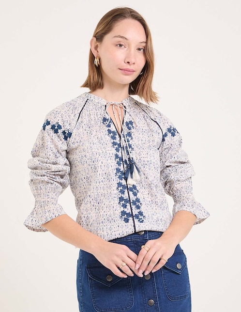 Blusa manga 3/4 para mujer 1