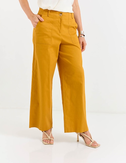 Pantalón de vestir amplio para mujer 1