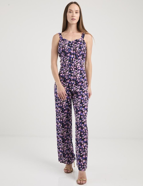 Jumpsuit casual estampado floral para mujer