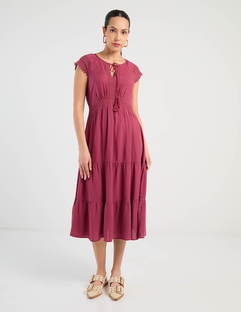 Vestido midi casual Week By Weekend para mujer