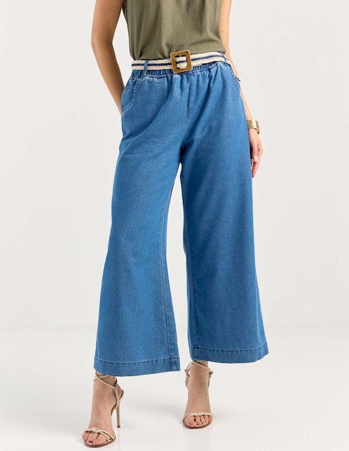 Pantalón relaxed amplio para mujer 1