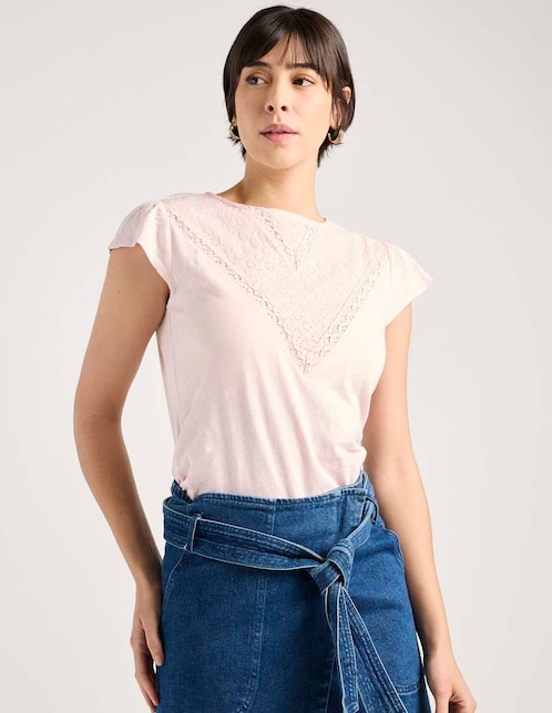 PLAYERA WKCL26084-04 W, G, LILA PÁLIDO