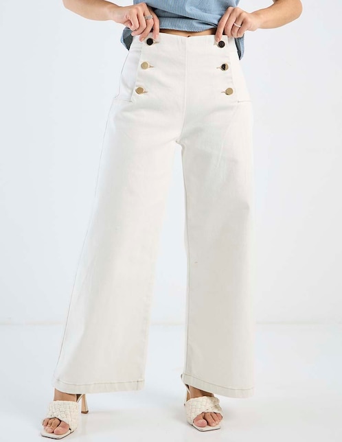 Pantalón relaxed amplio para mujer 1