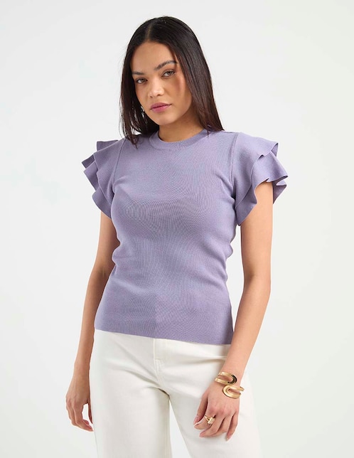 BLUSA WKCL26213-04, G, LAVANDA BRUMOSA
