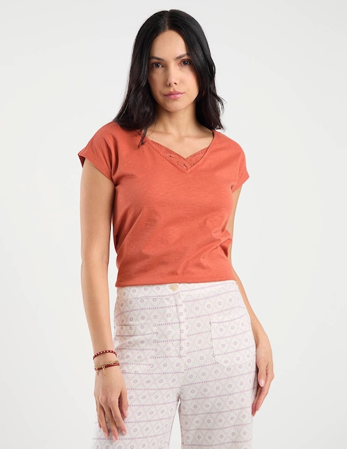 PLAYERA WKCL26176-06 WEEK, M, PAPRIKA