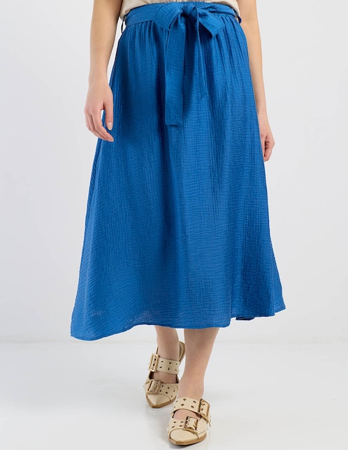 Falda crop a la cintura 1