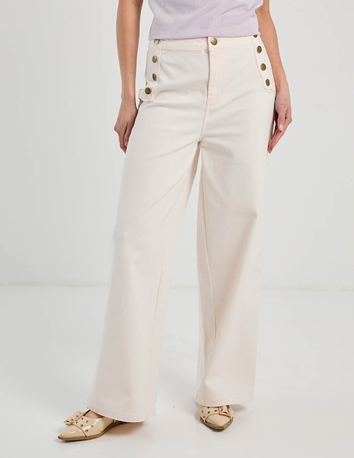 Pantalón relaxed wide leg para mujer 1