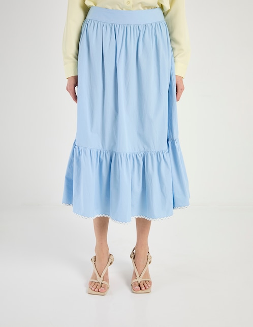 Falda midi Week by Weekend a la cintura