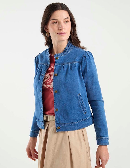 Chamarra denim para mujer 1