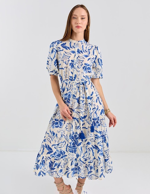 Vestido midi casual Week by Weekend para mujer
