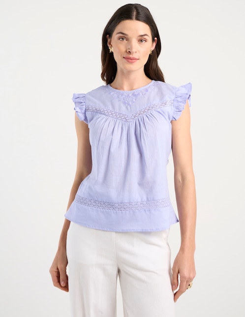 BLUSA WKCL26470-04 W, EG, LAVANDA BEBÉ