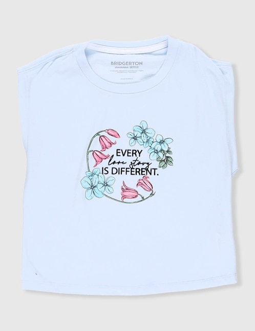 Playera cuello redondo para mujer 1