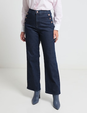 Jeans Baggy Weekend Corte Cintura Para Mujer