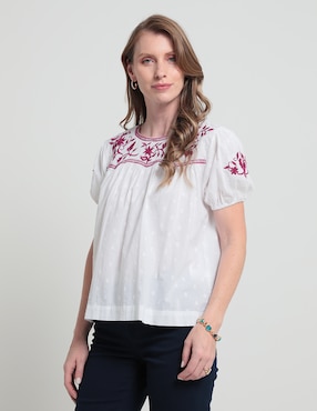 Blusa Weekend Manga Corta Para Mujer