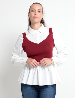 Blusa Weekend Manga Larga Para Mujer