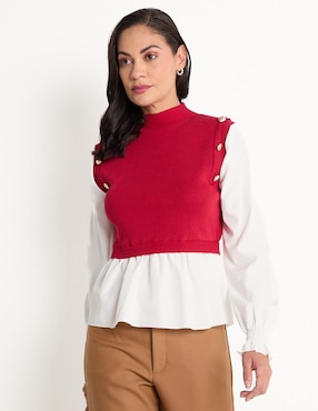 Blusa Weekend Manga Larga Para Mujer