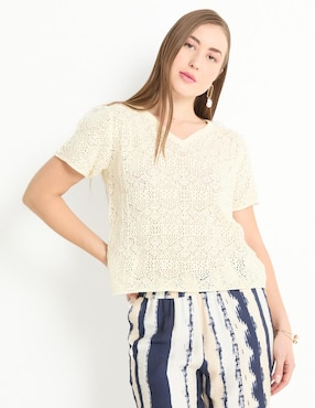 Blusa Weekend Manga Corta Para Mujer