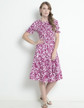 Vestido a la rodilla casual Week by weekend para mujer