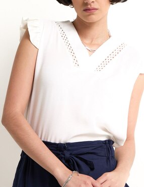 Blusa manga corta para mujer