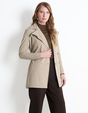 Gabardina Con Bolsillos Weekend Para Mujer