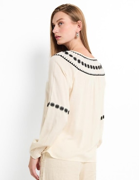 Blusa manga larga para mujer