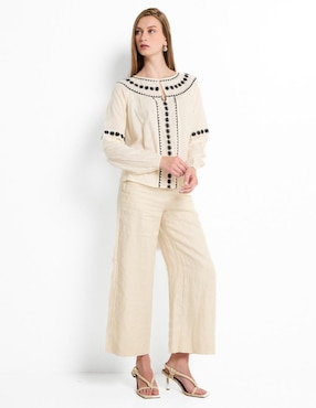 Blusa manga larga para mujer
