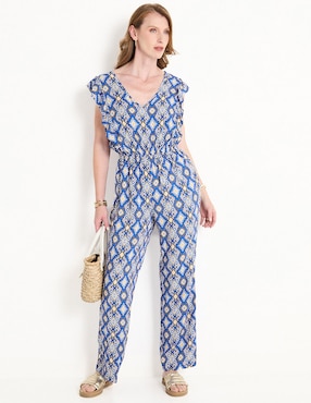 Jumpsuit Weekend Casual Estampado Gráfico Para Mujer