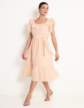 Vestido midi casual Week by weekend para mujer