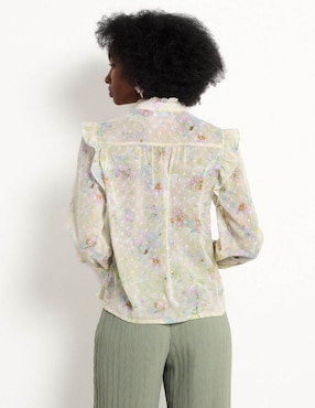 Blusa manga larga para mujer