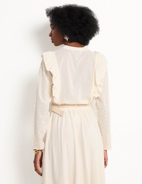 Blusa manga larga para mujer