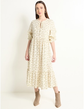 Vestido midi casual Week by Weekend para mujer