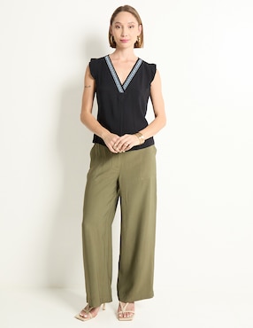 Pantalón relaxed Week by Weekend amplio para mujer