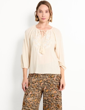 Blusa manga 3/4 para mujer