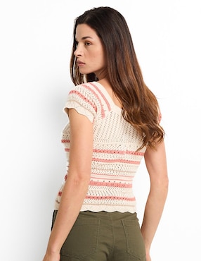 Blusa manga corta para mujer