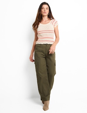 Blusa manga corta para mujer
