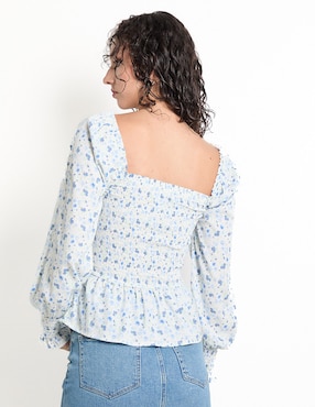 Blusa manga larga para mujer