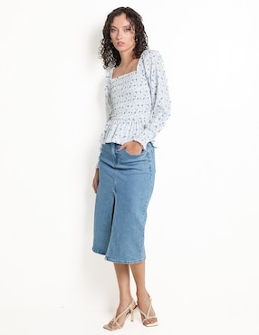 Blusa manga larga para mujer
