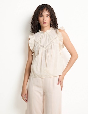 Blusa manga corta para mujer