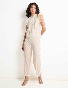 Blusa manga corta para mujer