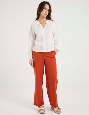 Blusa manga larga para mujer