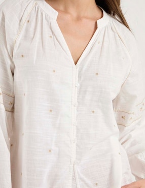 Blusa manga larga para mujer