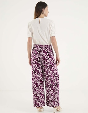 Pantalón relaxed amplio para mujer