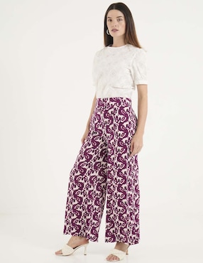 Pantalón relaxed amplio para mujer